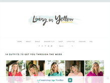 Tablet Screenshot of livinginyellow.com